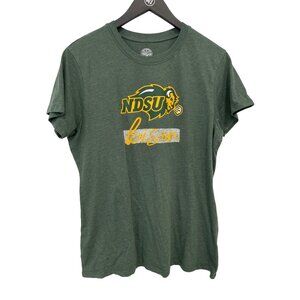 Rivalry Threads Graphic T Shirt Size XL NDSU Bison Crewneck Short Sleeve Green